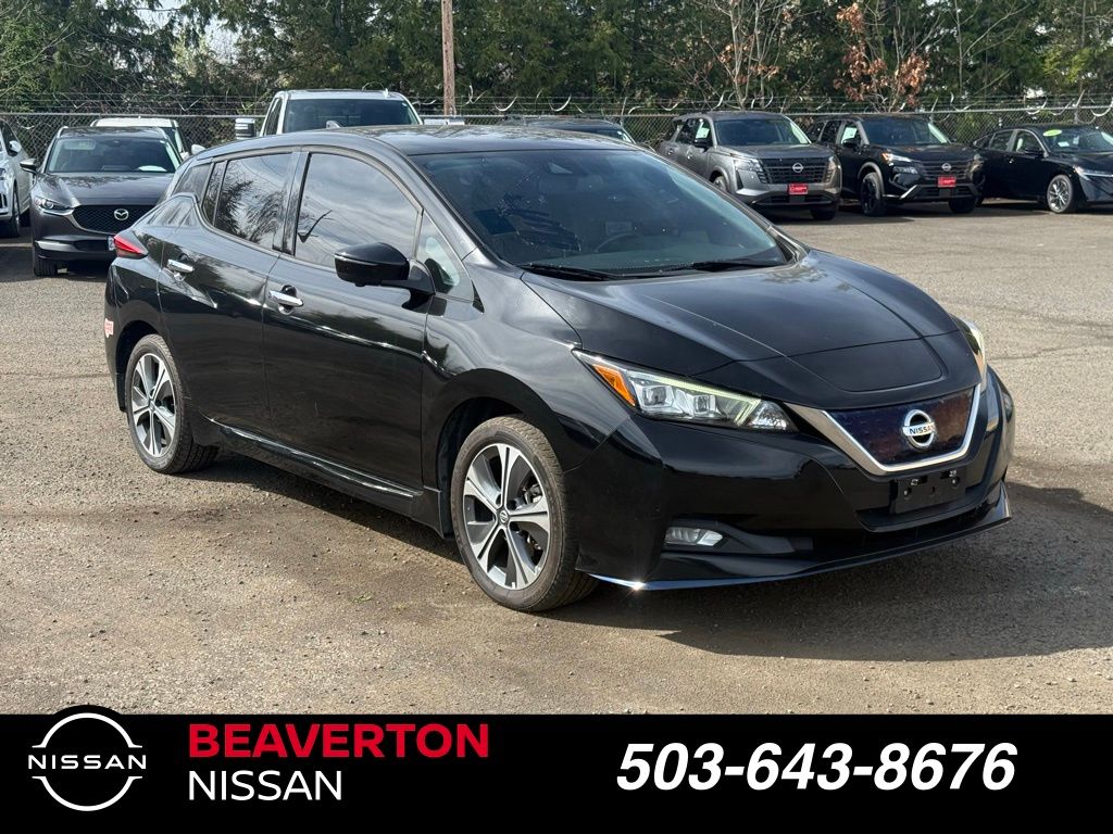 Super Black 2020 Nissan LEAF SL Plus FWD Hatchback Front-Wheel Drive Automatic