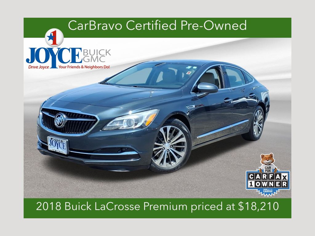 Dark Slate Metallic 2018 Buick LaCrosse Sedan Front-Wheel Drive 9-Speed Automatic