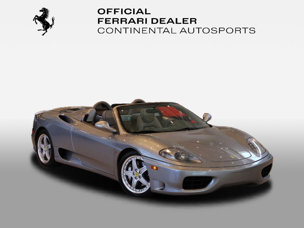 Grigio Titanio Metallizato 2002 Ferrari 360 Spider RWD Convertible Rear-Wheel Drive 6-Speed Automatic