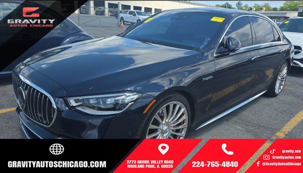 Nautical Blue Metallic 2024 Mercedes-Benz S-Class Sedan All-Wheel Drive 9-Speed Automatic