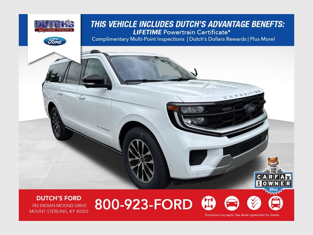 Oxford White 2025 Ford Expedition MAX Platinum 4WD SUV / Crossover Four-Wheel Drive Automatic