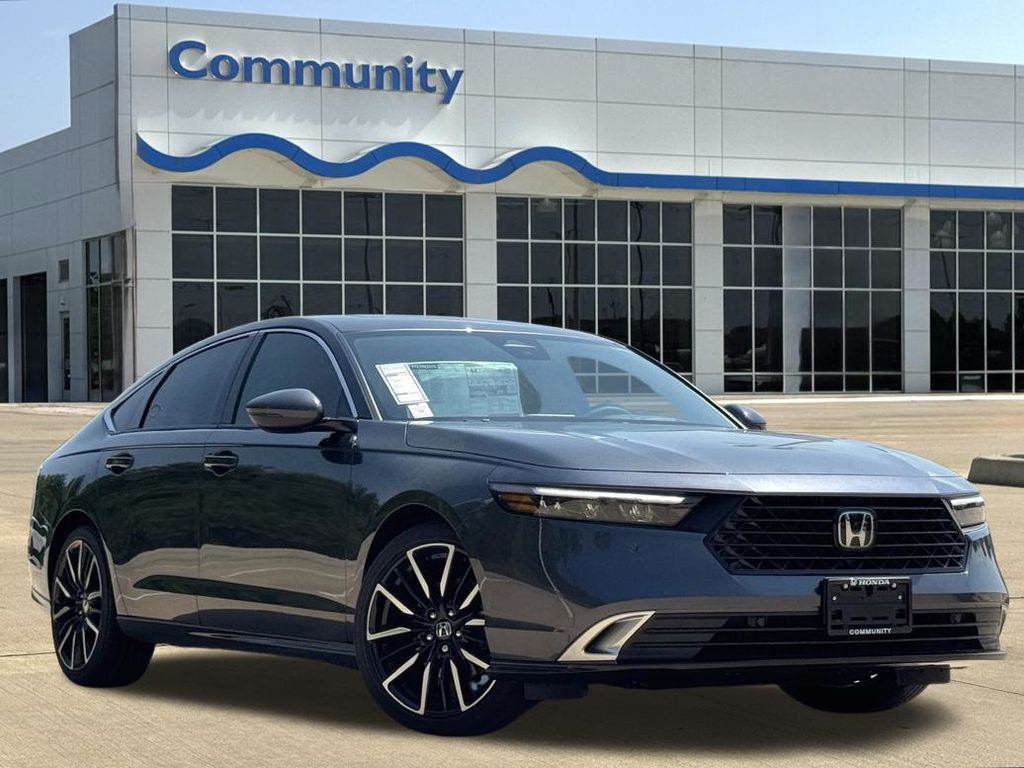 2026 Honda Accord Hybrid Touring Gray at Community Honda