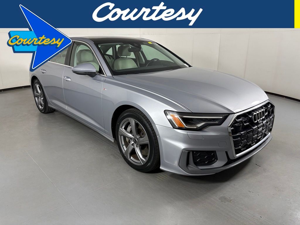 Silver 2024 Audi A6 Sedan All-Wheel Drive 7-Speed Automatic