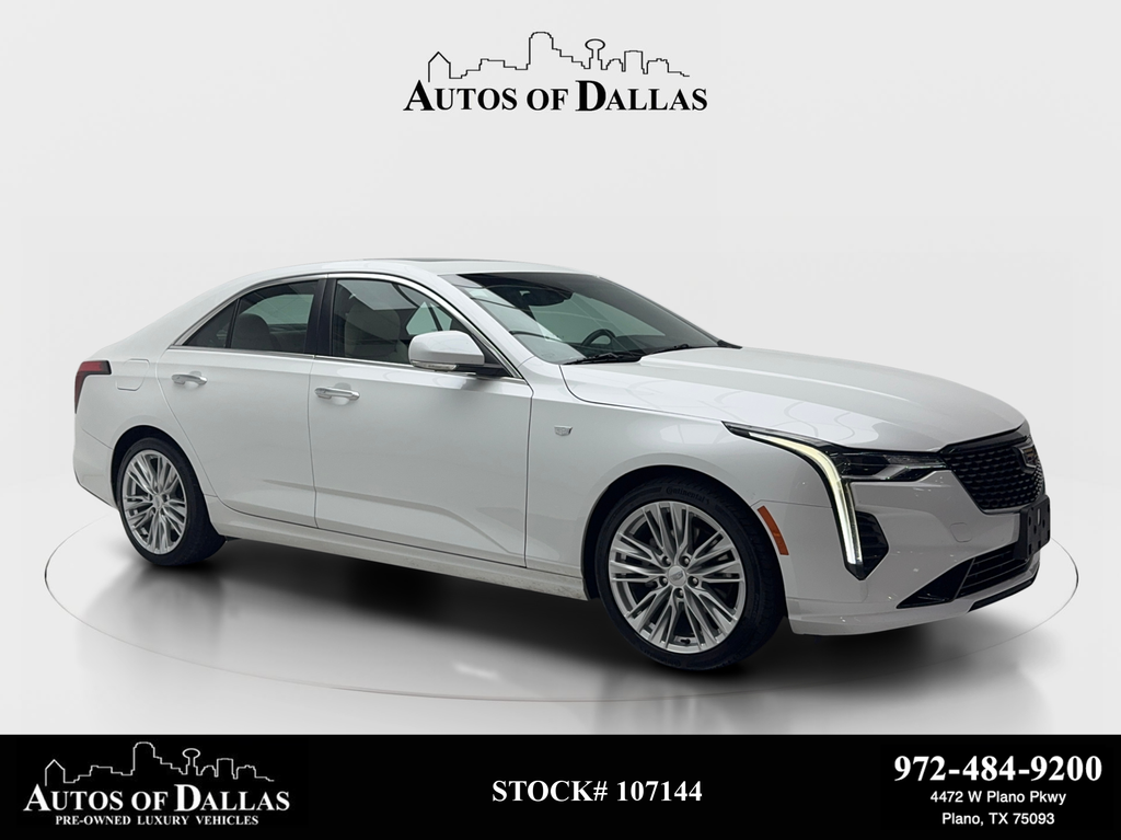 Crystal White Tricoat 2021 Cadillac CT4 Premium Luxury RWD Sedan Rear-Wheel Drive 8-Speed Automatic