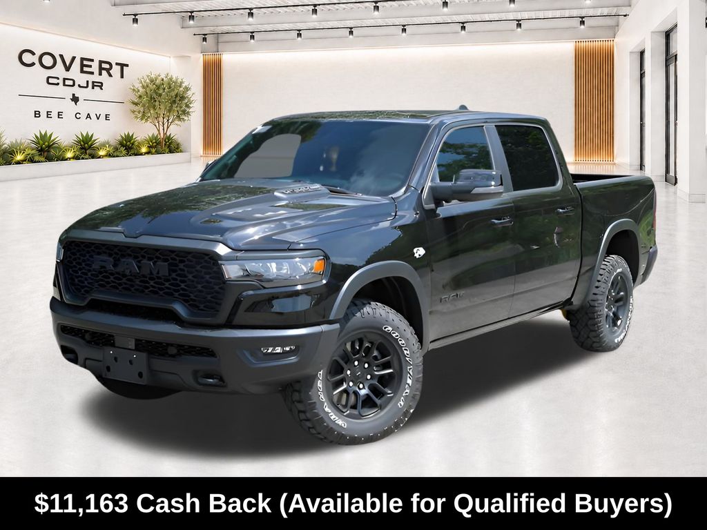 Diamond Black 2026 RAM 1500 Pickup Truck Four-Wheel Drive 8-Speed Automatic