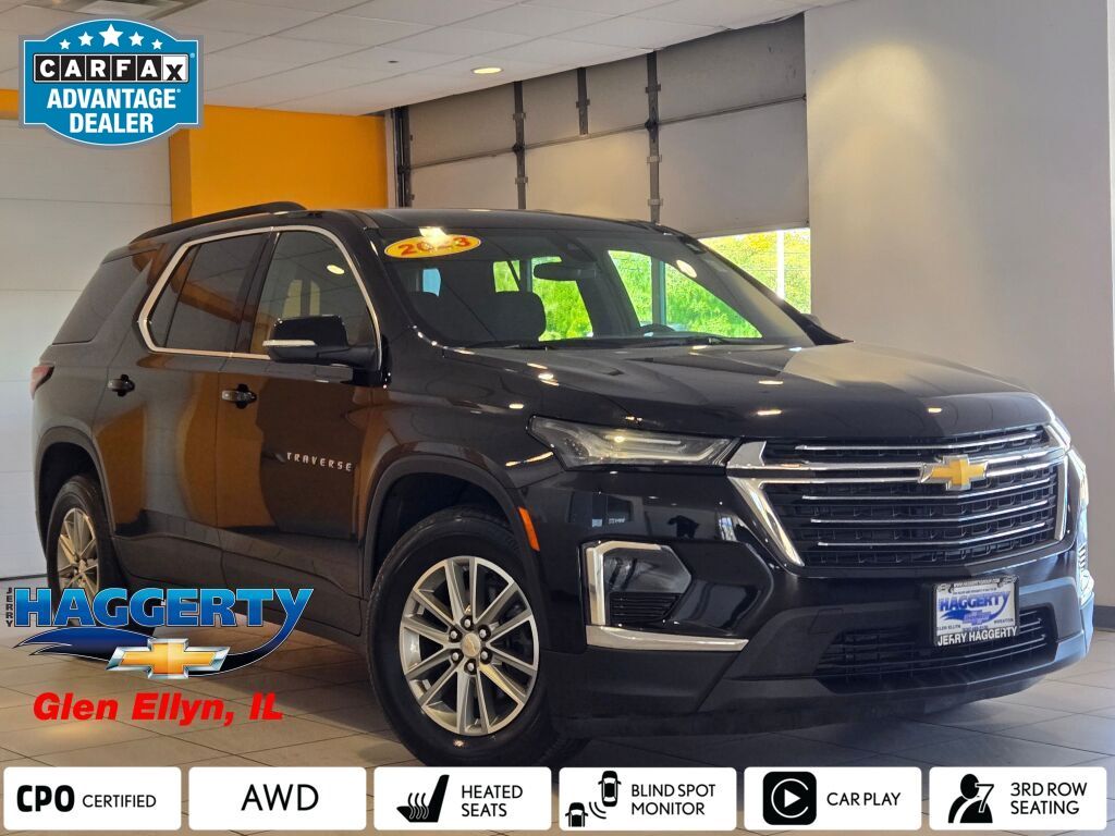 Mosaic Black Metallic 2023 Chevrolet Traverse SUV / Crossover Four-Wheel Drive 9-Speed Automatic