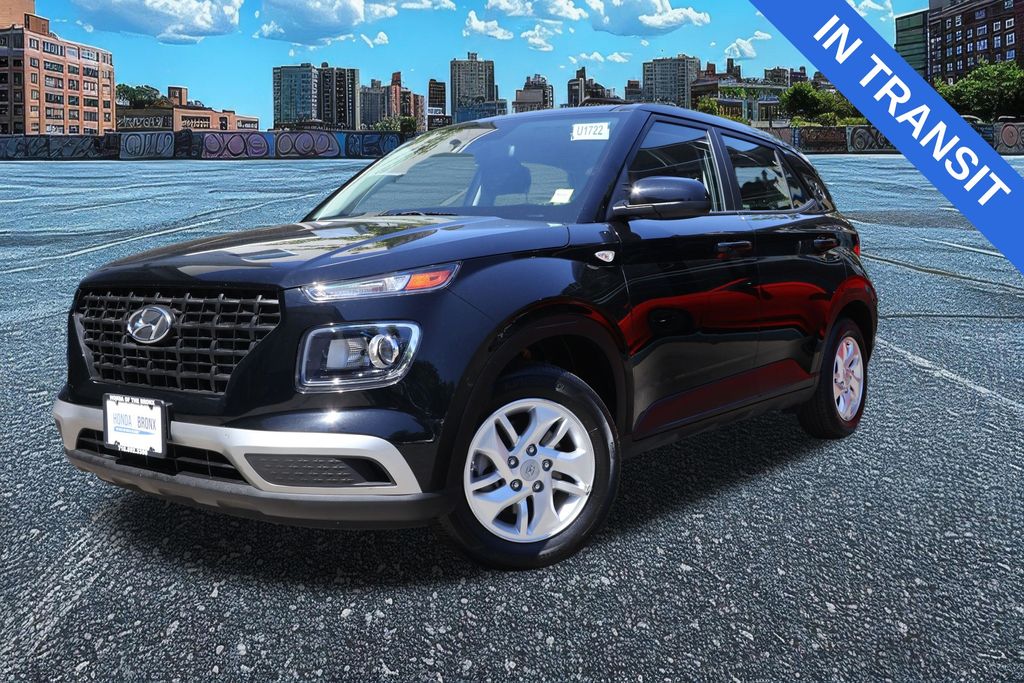 Onyx Black 2025 Hyundai Venue SUV / Crossover Front-Wheel Drive Continuously Variable Transmission
