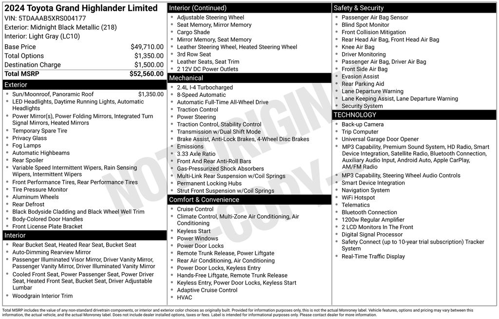 Used 2024 Toyota Grand Highlander SUV