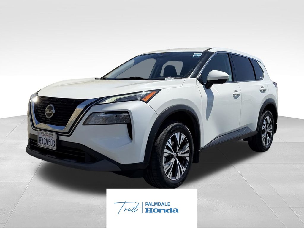 Pearl White Tricoat 2021 Nissan Rogue SUV / Crossover Front-Wheel Drive Continuously Variable Transmission