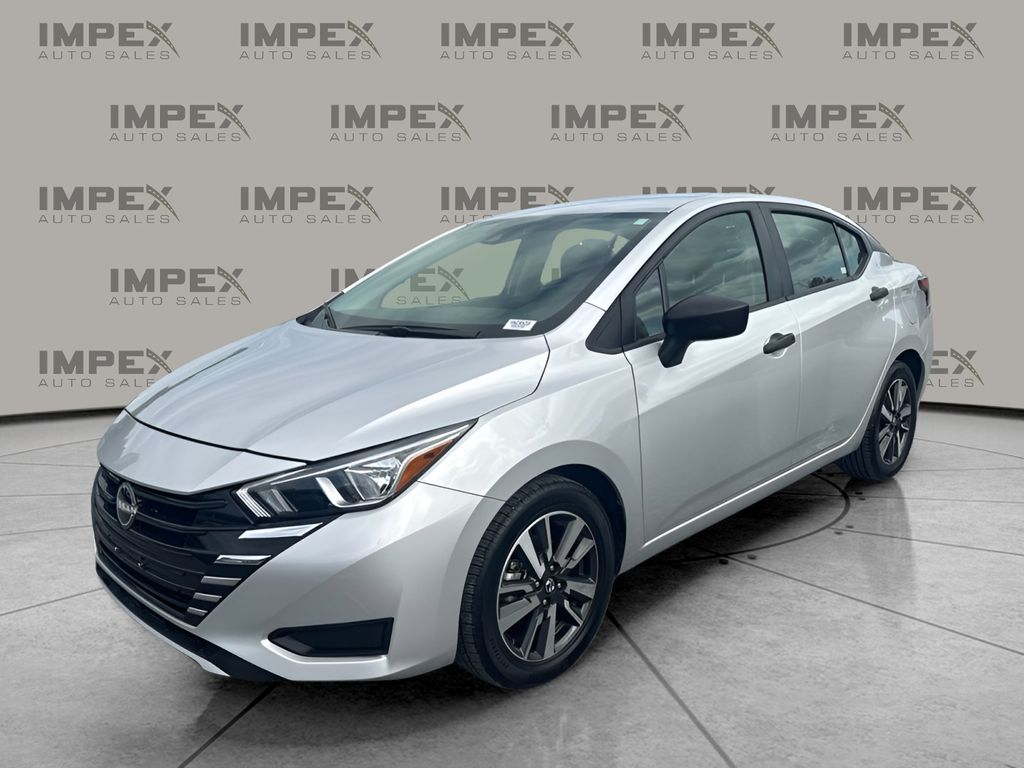 Brilliant Silver Metallic 2024 Nissan Versa Sedan Front-Wheel Drive Continuously Variable Transmission