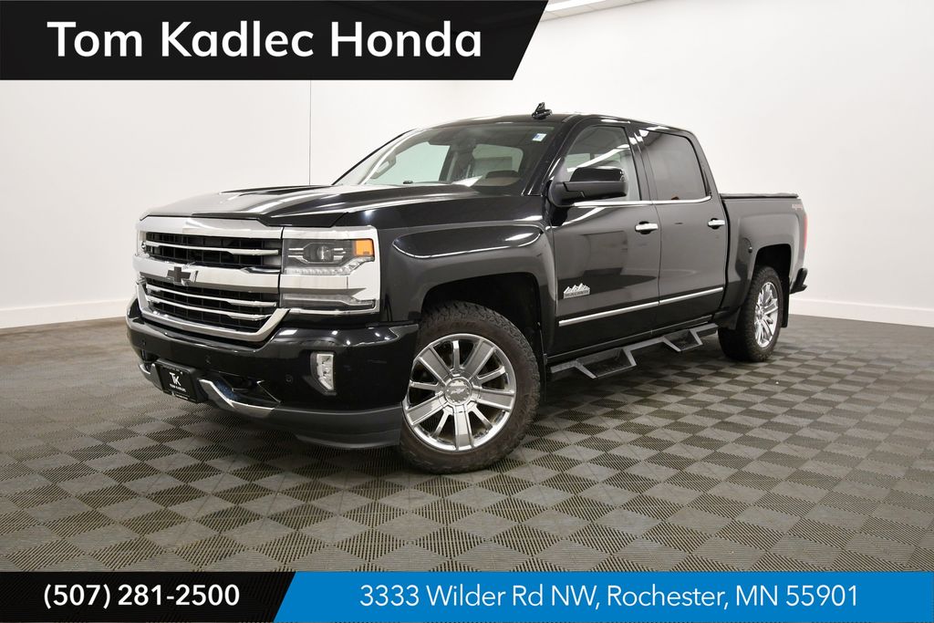 Black 2016 Chevrolet Silverado 1500 Pickup Truck Four-Wheel Drive 8-Speed Automatic Overdrive