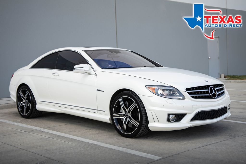 Diamond White Metallic 2010 Mercedes-Benz CL-Class Coupe Rear-Wheel Drive 7-Speed Automatic