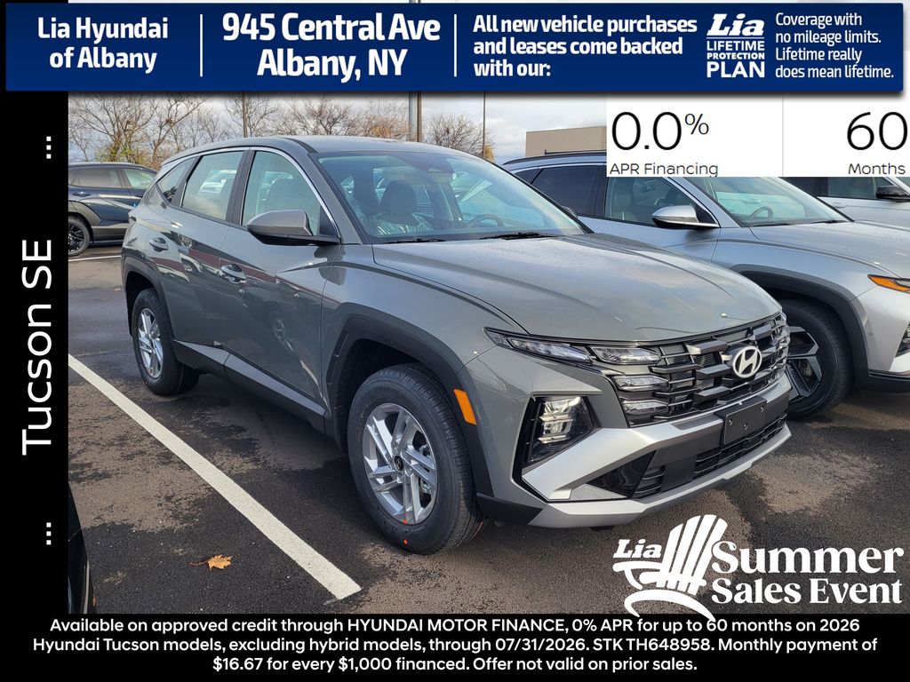 Hampton Gray 2026 Hyundai Tucson SUV / Crossover All-Wheel Drive 8-Speed Automatic
