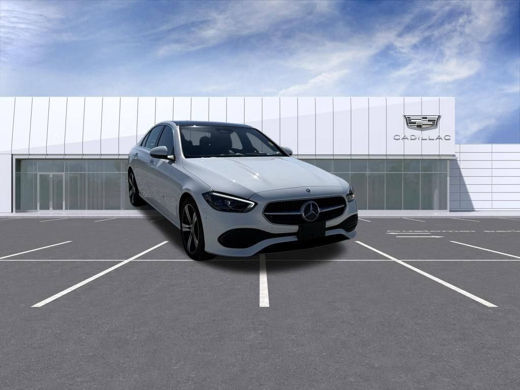 Polar White 2025 Mercedes-Benz C-Class Sedan All-Wheel Drive 9-Speed Automatic