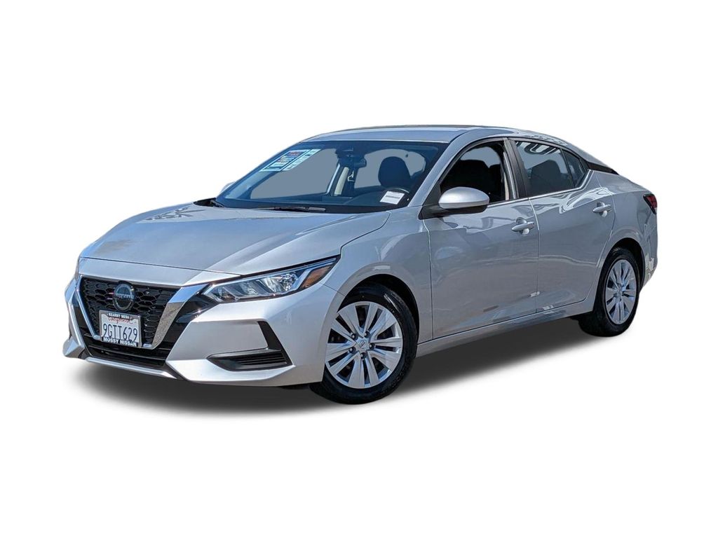 Brilliant Silver Metallic 2023 Nissan Sentra S FWD Sedan Front-Wheel Drive Continuously Variable Transmission