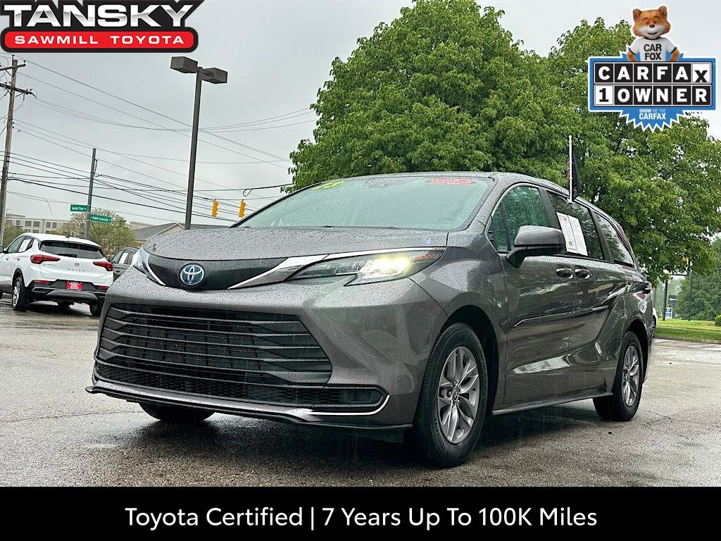 Predawn Gray Mica 2023 Toyota Sienna LE 8-Passenger AWD Minivan All-Wheel Drive Continuously Variable Transmission