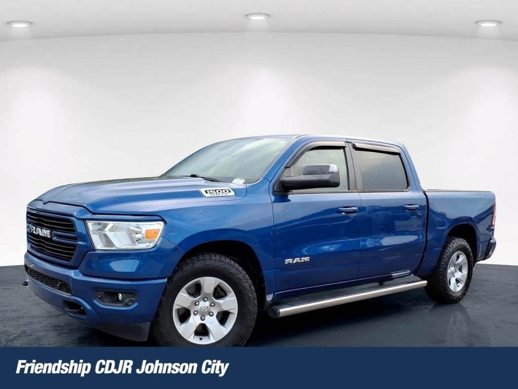 Blue Streak Pearlcoat 2019 RAM 1500 Pickup Truck Four-Wheel Drive 8-Speed Automatic