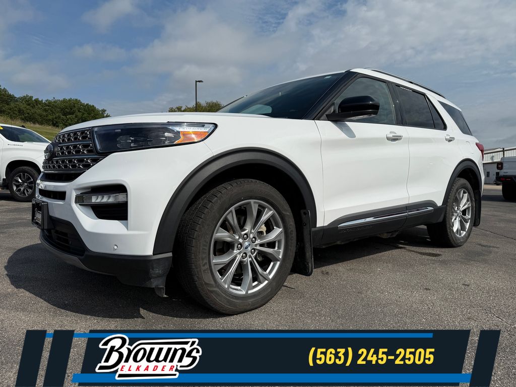 Oxford White 2023 Ford Explorer Limited AWD SUV / Crossover All-Wheel Drive Automatic