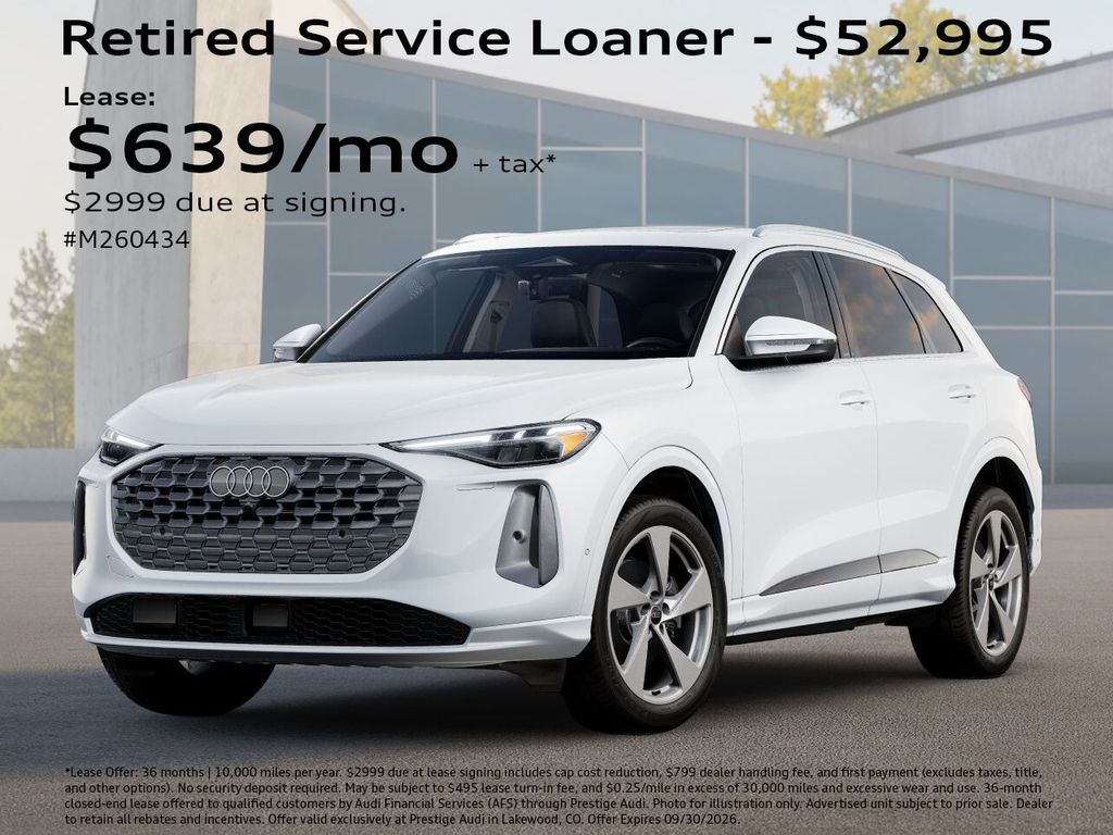 Glacier White Metallic 2026 Audi Q5 SUV / Crossover All-Wheel Drive 7-Speed Automatic