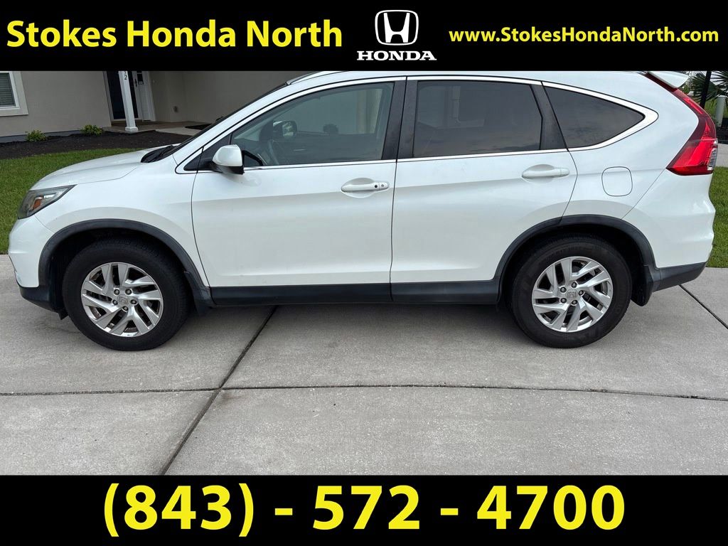 2015 Honda CR-V EX-L White at Stokes Honda North