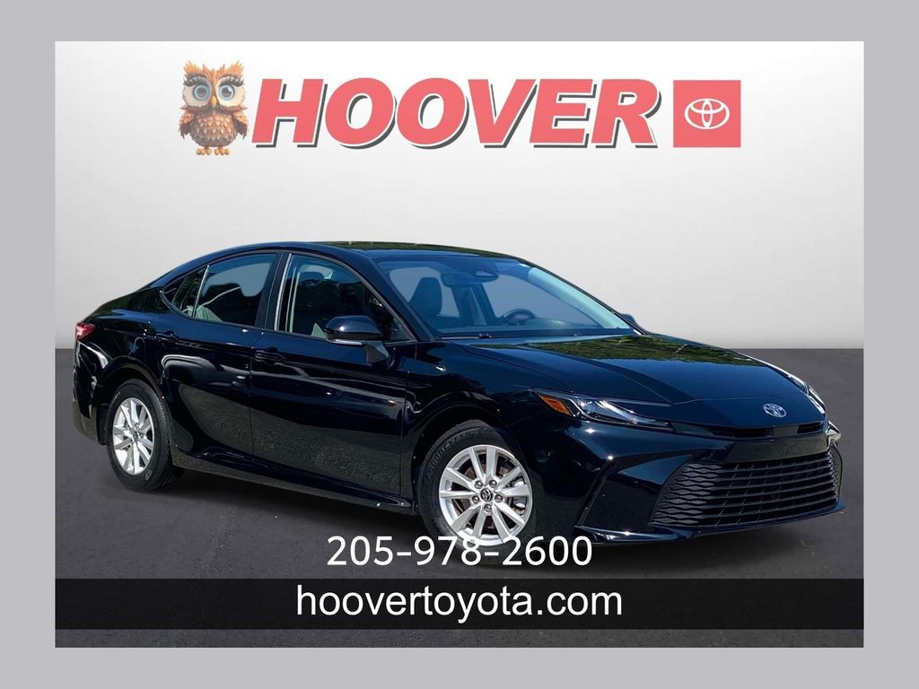 Midnight Black Metallic 2025 Toyota Camry Sedan Front-Wheel Drive Continuously Variable Transmission