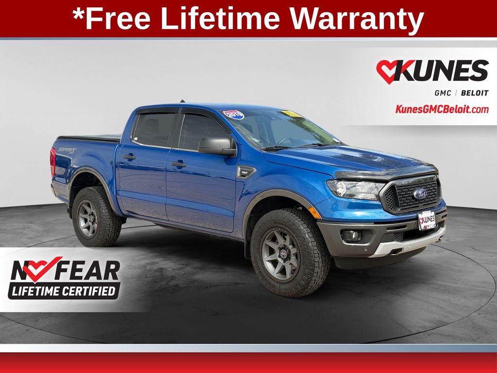 Lightning Blue Metallic 2019 Ford Ranger Pickup Truck Four-Wheel Drive Automatic