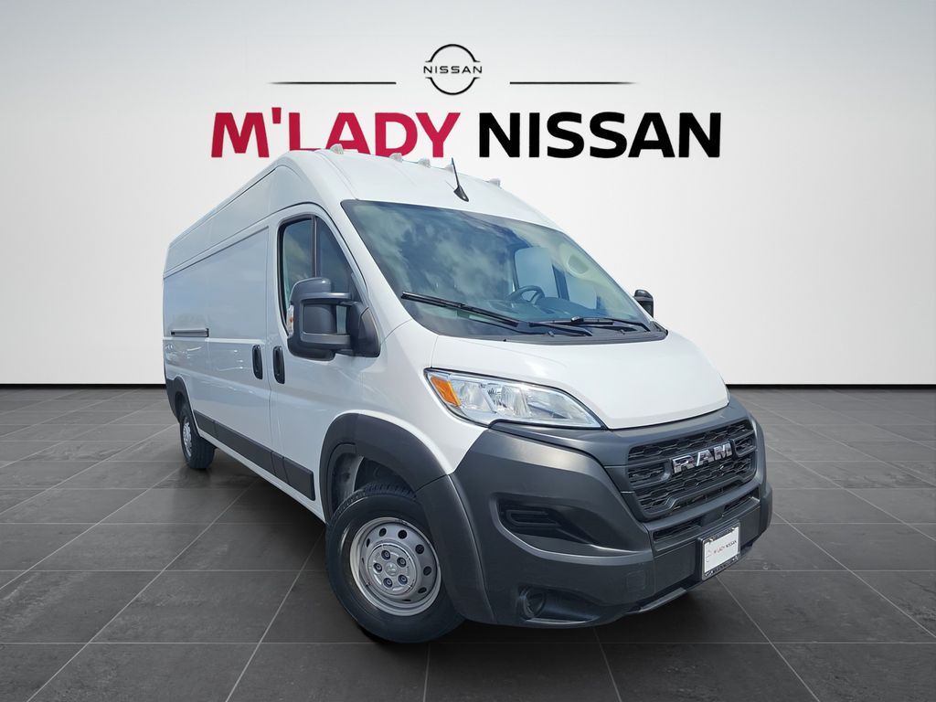 Bright White Clearcoat 2023 RAM ProMaster Van Front-Wheel Drive 9-Speed Automatic