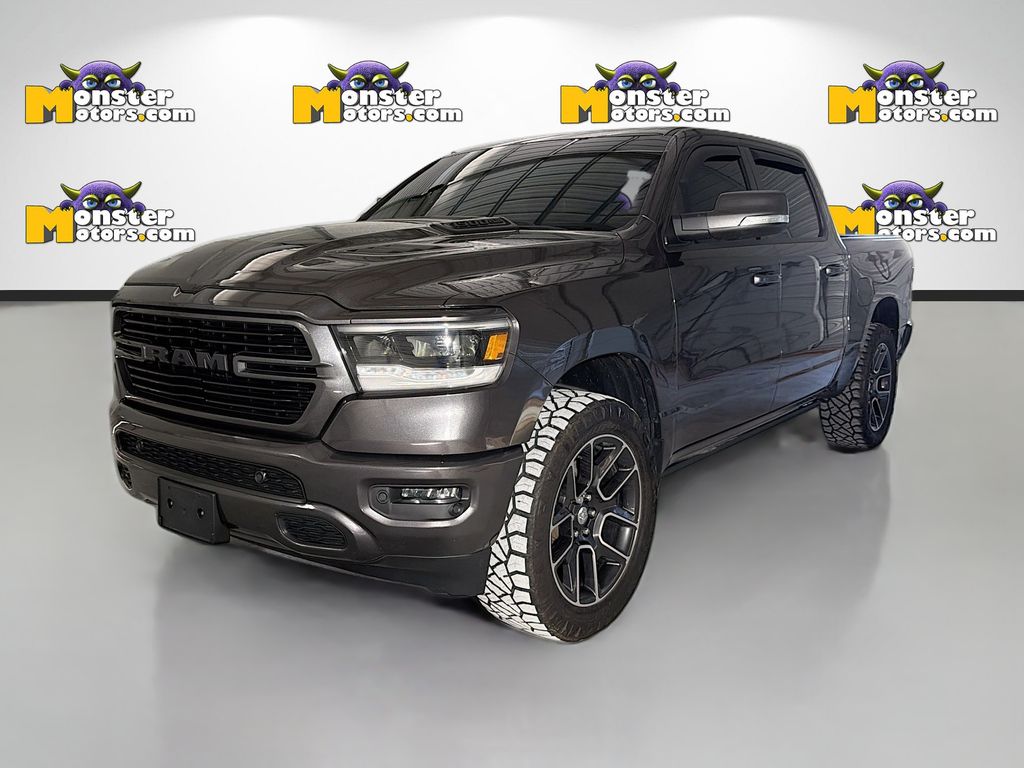 Gray (Granite Crystal Metallic Clearcoat) 2020 RAM 1500 Rebel Crew Cab 4WD Pickup Truck Four-Wheel Drive 8-Speed Automatic