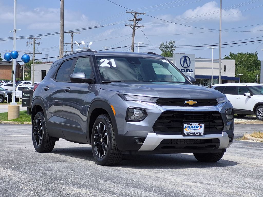 Gray (Steel Metallic) 2021 Chevrolet Trailblazer SUV / Crossover Front-Wheel Drive Continuously Variable Transmission