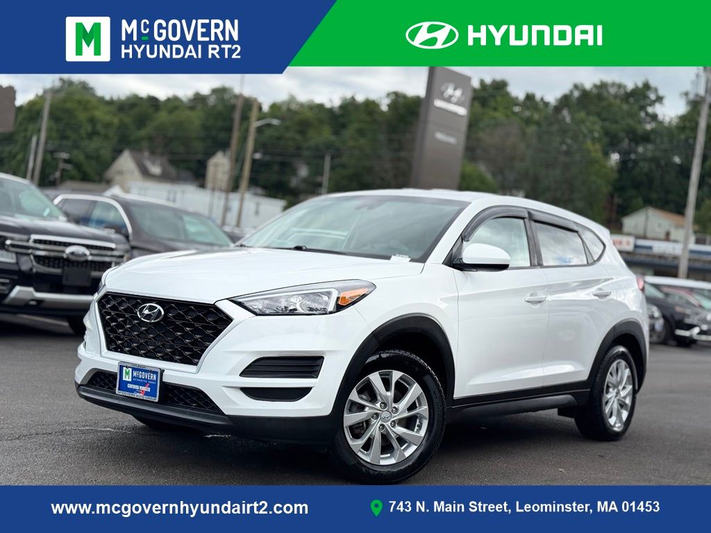Dazzling White 2019 Hyundai Tucson SUV / Crossover All-Wheel Drive 6-Speed Automatic