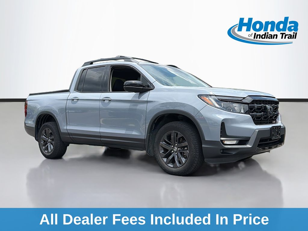 Gray 2024 Honda Ridgeline Pickup Truck All-Wheel Drive 9-Speed Automatic