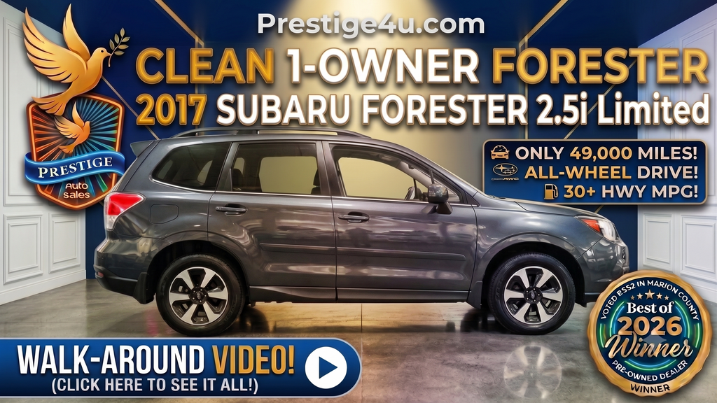 Dark Gray Metallic 2017 Subaru Forester SUV / Crossover All-Wheel Drive Continuously Variable Transmission