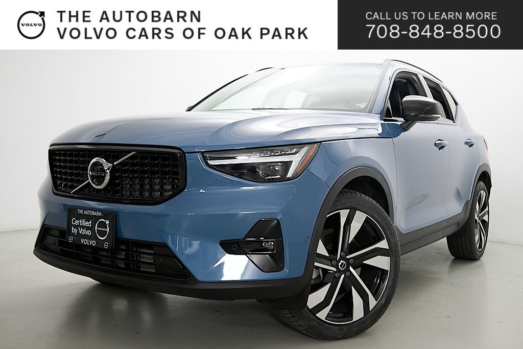 Fjord Blue Metallic 2024 Volvo XC40 B5 Ultimate Dark Theme AWD SUV / Crossover All-Wheel Drive Automatic