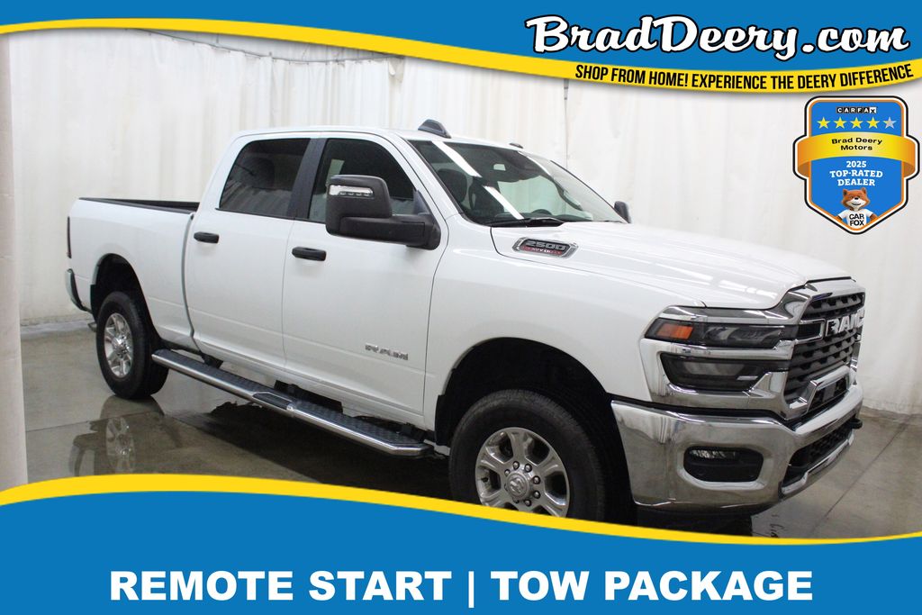 Bright White Clearcoat 2026 RAM 2500 Big Horn Crew Cab 4WD Pickup Truck Four-Wheel Drive 8-Speed Automatic