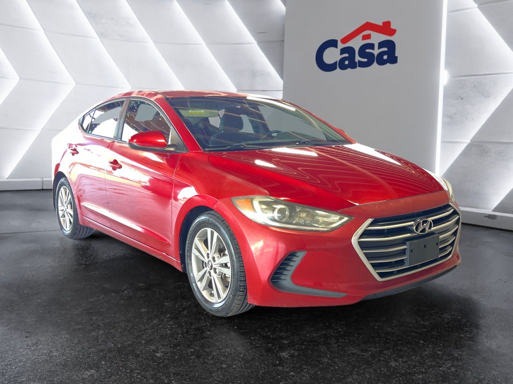 Scarlet Red 2017 Hyundai Elantra SE FWD Sedan Front-Wheel Drive 6-Speed Automatic