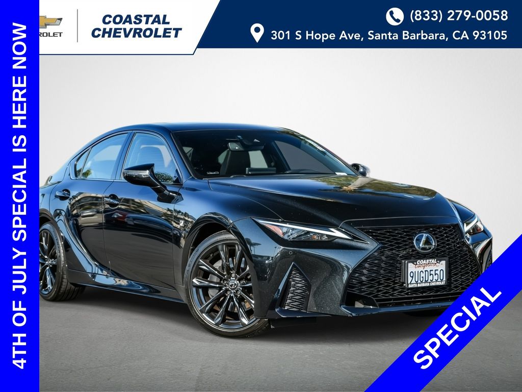 Black (Caviar) 2025 Lexus IS Sedan Rear-Wheel Drive 8-Speed Automatic
