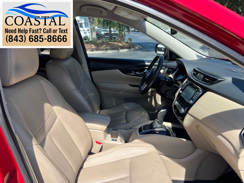 2017 Nissan Rogue SL Red at Coastal Chevrolet Cadillac