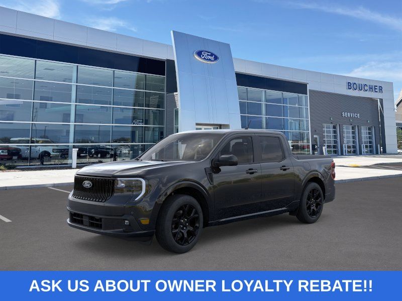 Shadow Black 2025 Ford Maverick Lobo SuperCrew AWD Pickup Truck All-Wheel Drive 7-Speed Automatic
