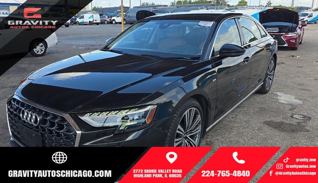 Vesuvius Gray Metallic 2023 Audi A8 Sedan All-Wheel Drive 8-Speed Automatic