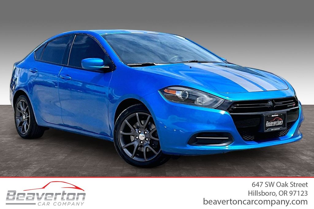 Laser Blue Pearlcoat 2016 Dodge Dart Sedan Front-Wheel Drive 6-Speed Automatic