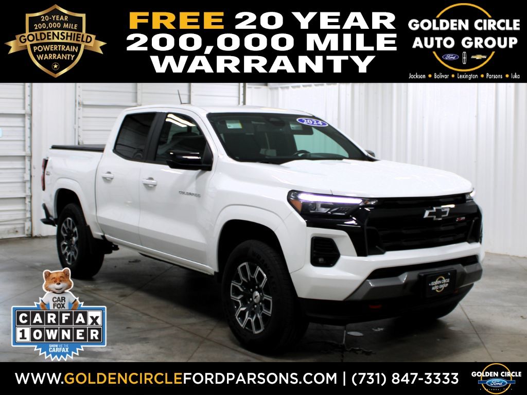 Summit White 2024 Chevrolet Colorado Pickup Truck Four-Wheel Drive 8-Speed Automatic