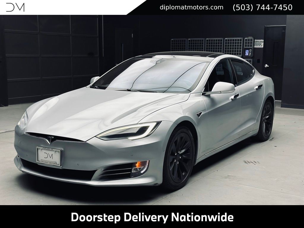 Silver 2016 Tesla Model S Sedan All-Wheel Drive 1-Speed Automatic