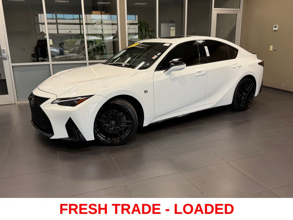 Ultra White 2023 Lexus IS Sedan All-Wheel Drive 6-Speed Automatic