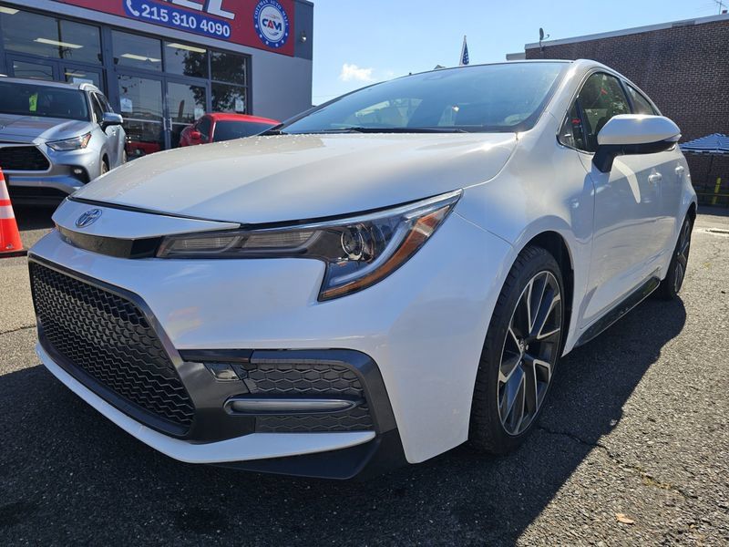 Super White 2020 Toyota Corolla Sedan Front-Wheel Drive Continuously Variable Transmission