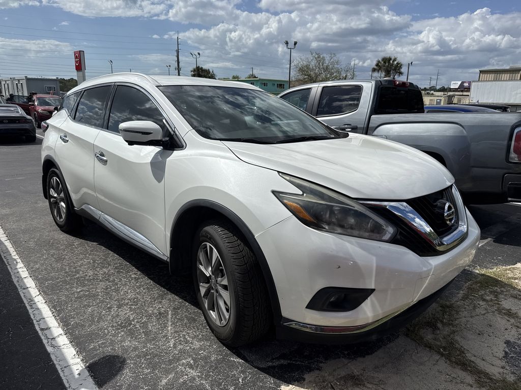 Pearl White 2018 Nissan Murano SL FWD SUV / Crossover Front-Wheel Drive Continuously Variable Transmission