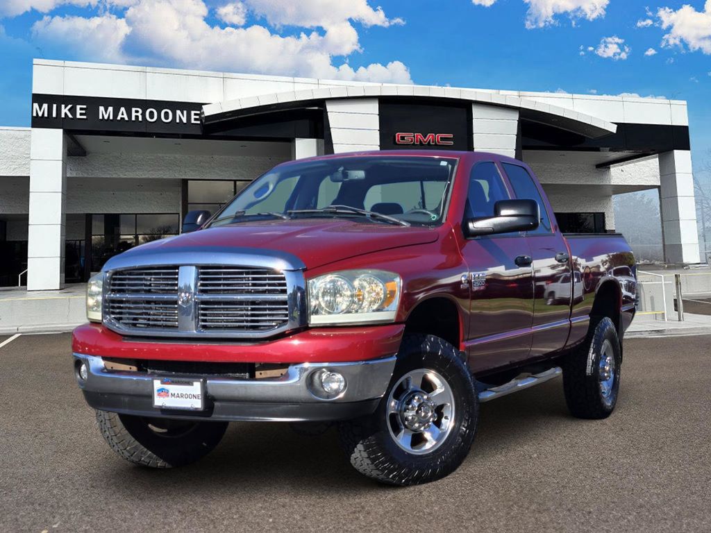 Inferno Red Crystal PC/Mineral Gray Met CC 2009 Dodge RAM 2500 Pickup Truck Four-Wheel Drive 6-Speed Automatic