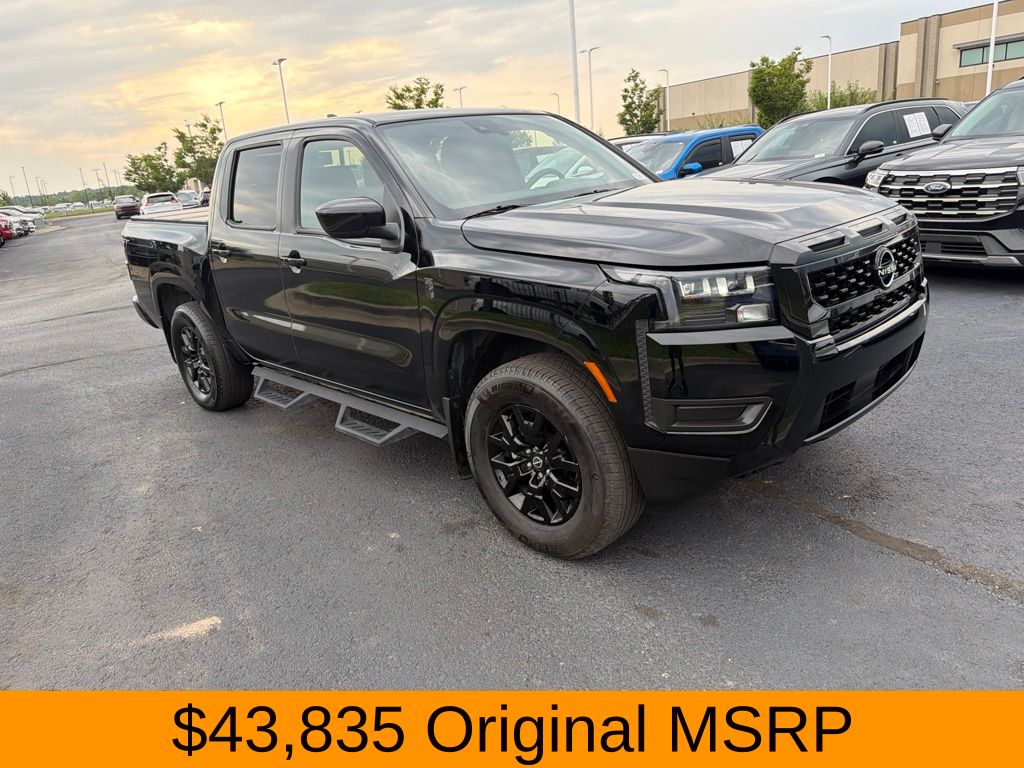 Super Black 2026 Nissan Frontier Pickup Truck Four-Wheel Drive 9-Speed Automatic Overdrive