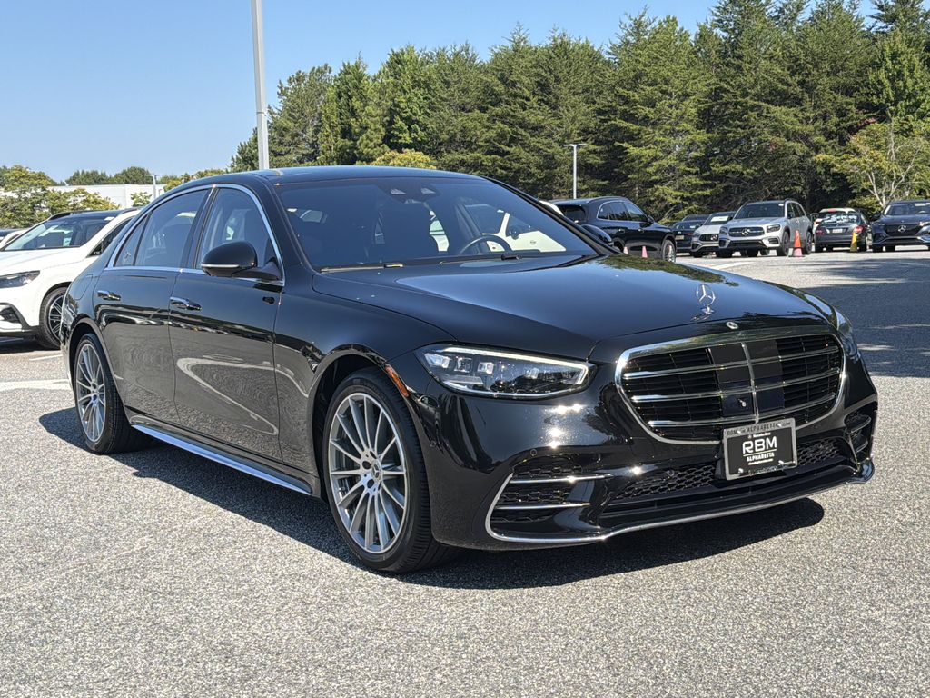 Black 2023 Mercedes-Benz S-Class Sedan All-Wheel Drive 9-Speed Automatic