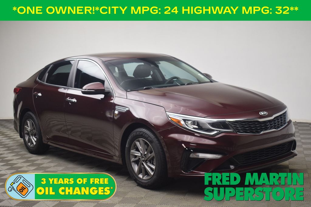 Red (Sangria) 2020 Kia Optima Sedan Front-Wheel Drive 6-Speed Automatic