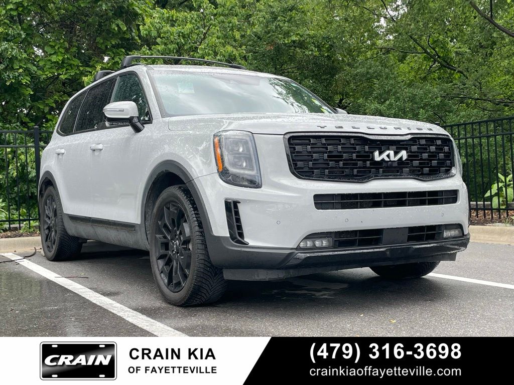 Gray 2022 Kia Telluride SX AWD SUV / Crossover All-Wheel Drive 8-Speed Automatic